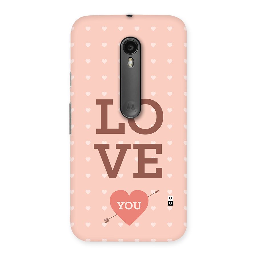 Love You Hearts Back Case for Moto G3