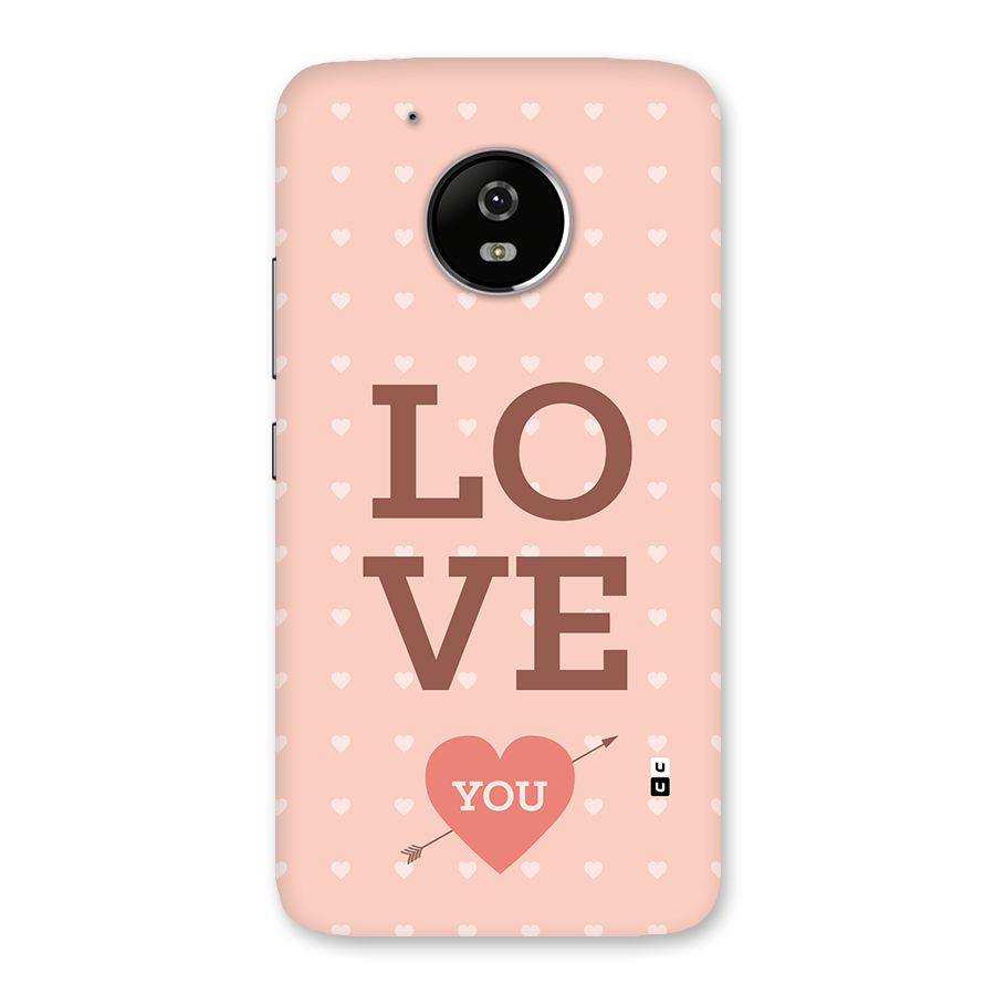 Love You Hearts Back Case for Moto G5
