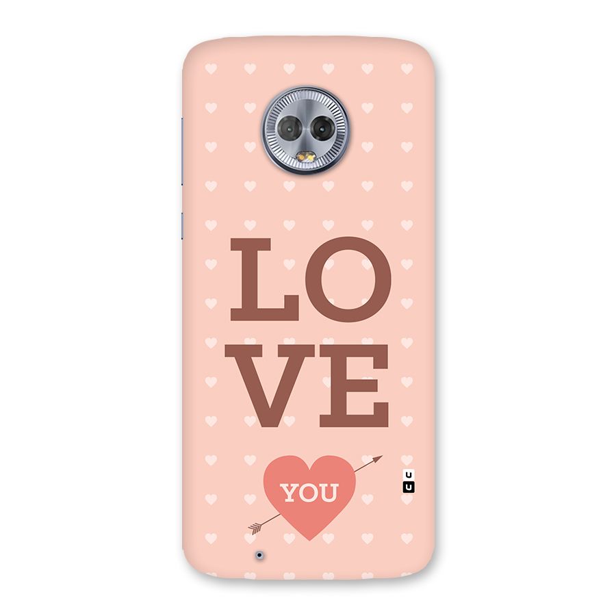 Love You Hearts Back Case for Moto G6