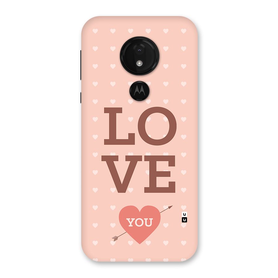 Love You Hearts Back Case for Moto G7 Power