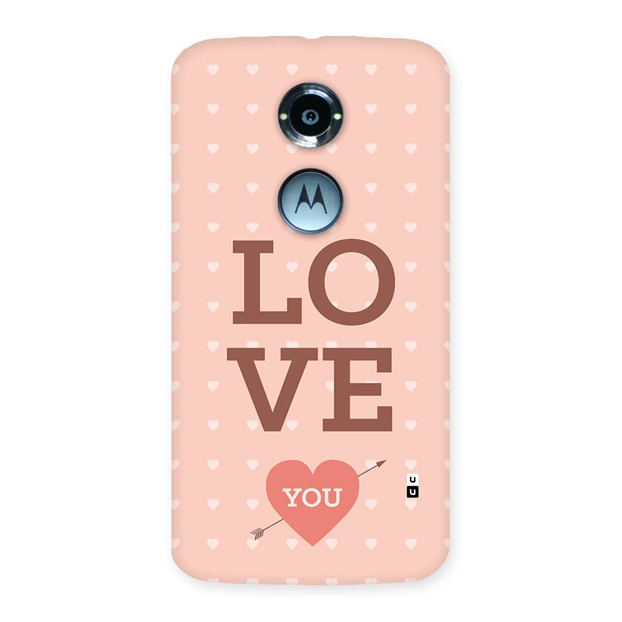 Love You Hearts Back Case for Moto X2