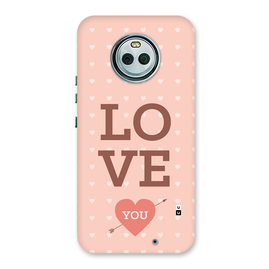 Love You Hearts Back Case for Moto X4
