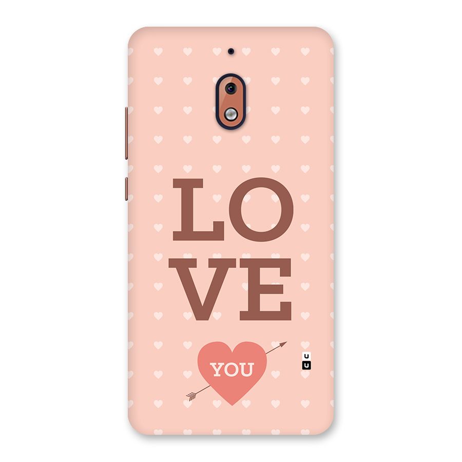 Love You Hearts Back Case for Nokia 2.1