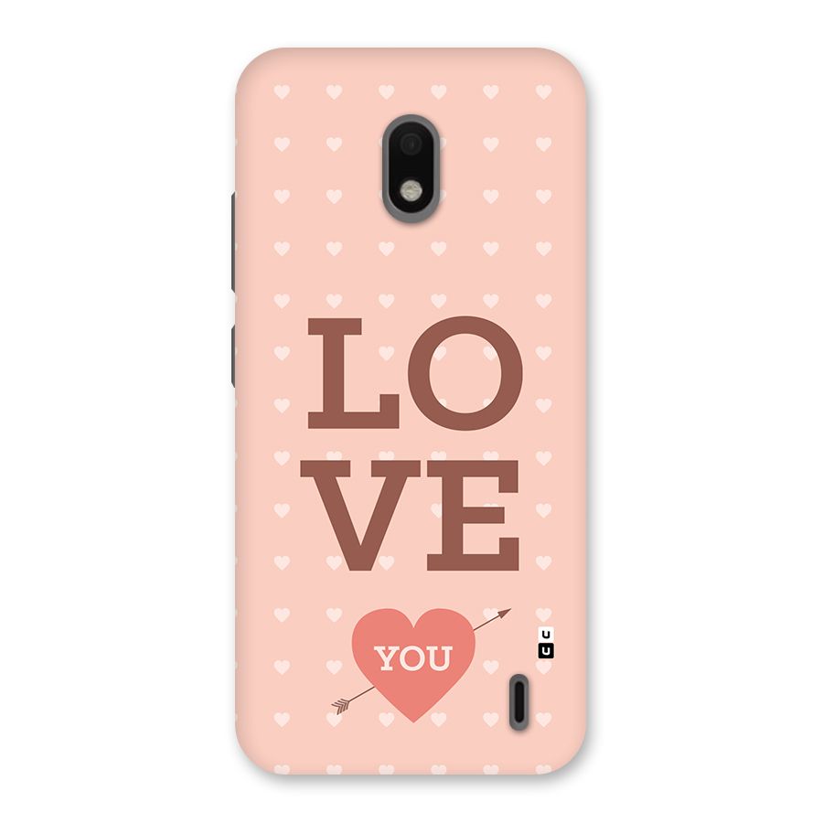 Love You Hearts Back Case for Nokia 2.2