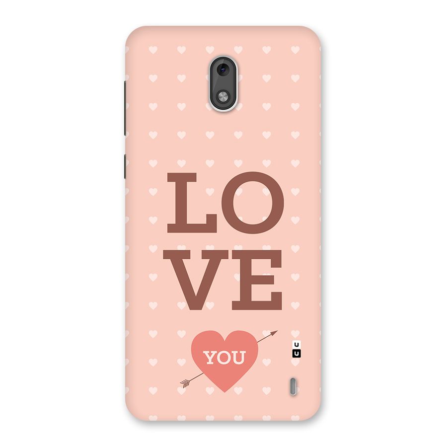 Love You Hearts Back Case for Nokia 2