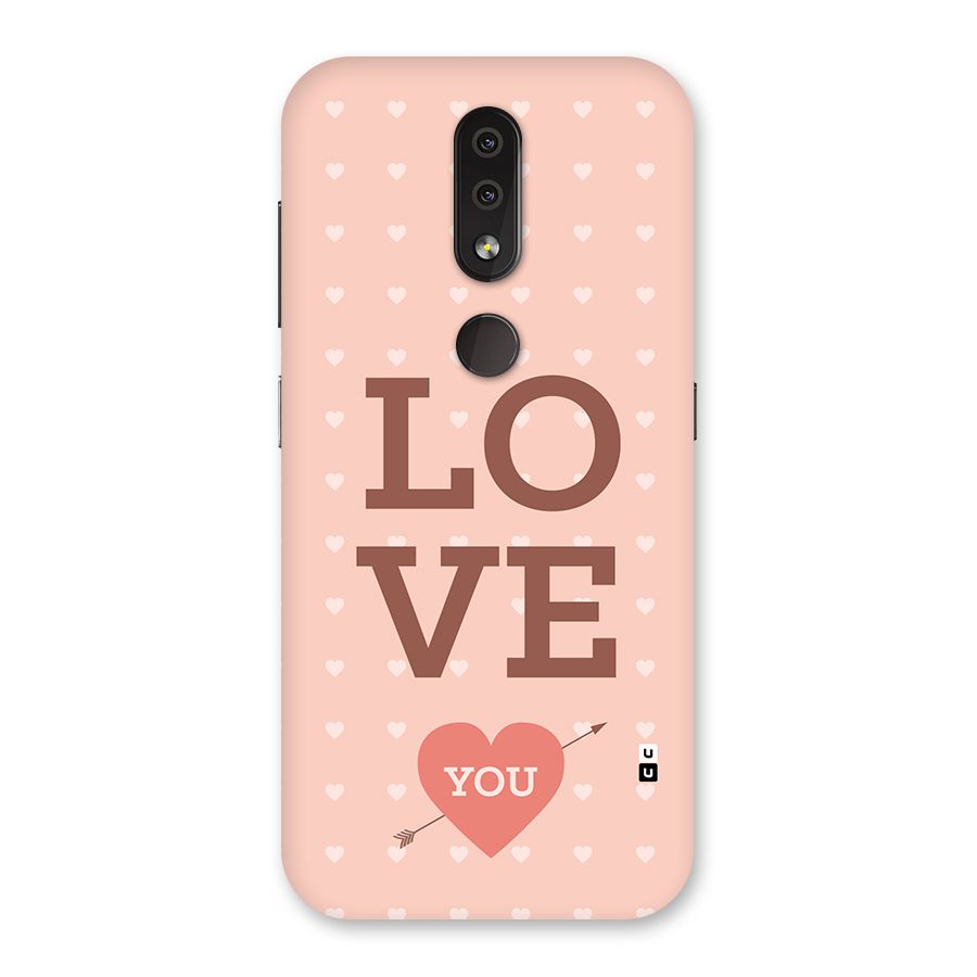 Love You Hearts Back Case for Nokia 4.2