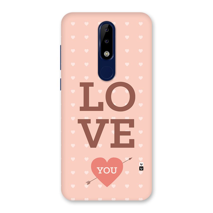 Love You Hearts Back Case for Nokia 5.1 Plus
