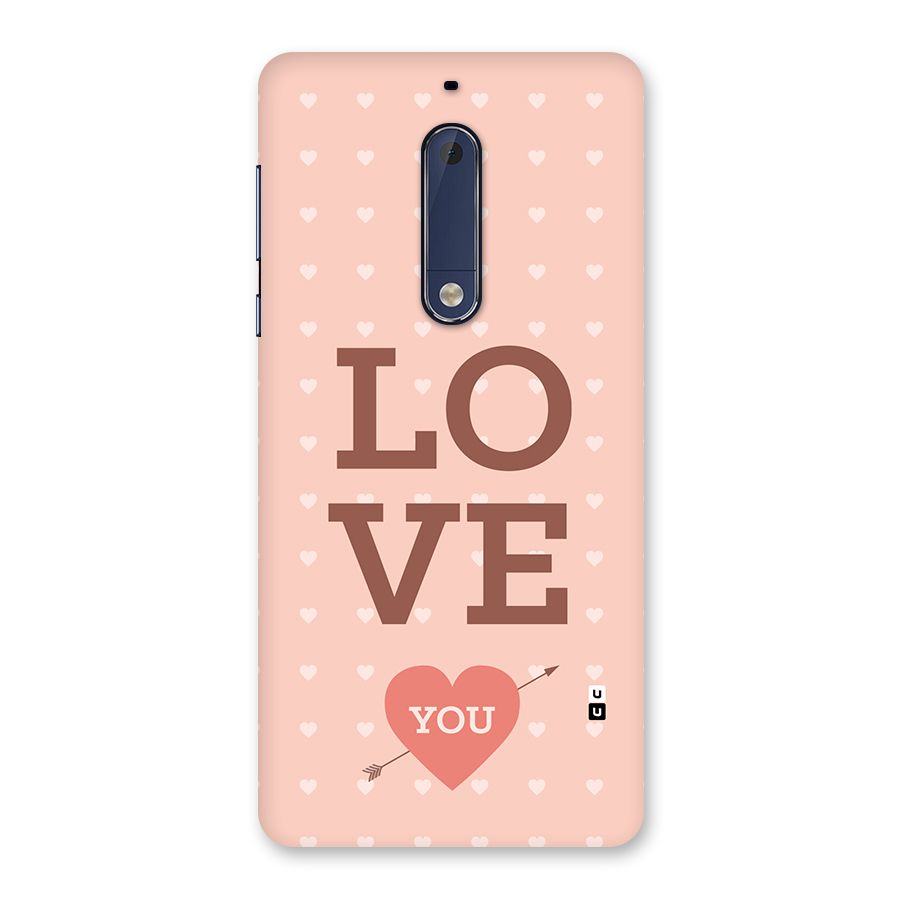 Love You Hearts Back Case for Nokia 5