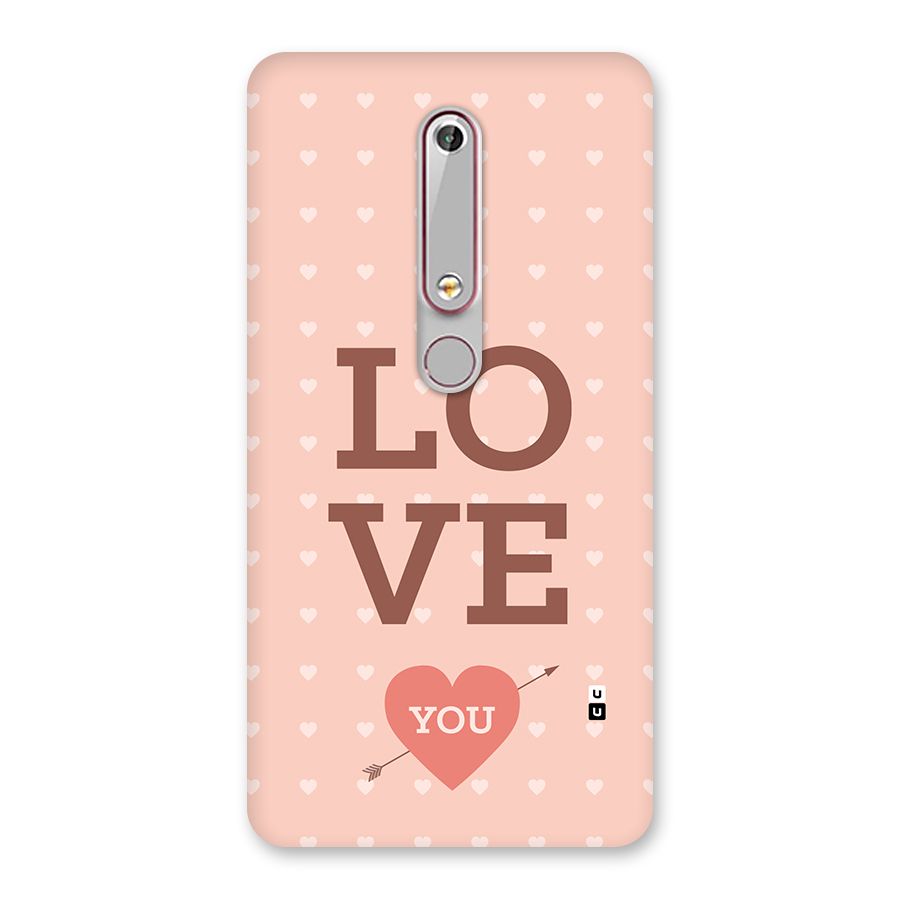 Love You Hearts Back Case for Nokia 6.1