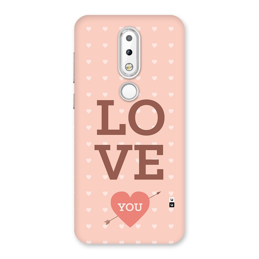 Love You Hearts Back Case for Nokia 6.1 Plus
