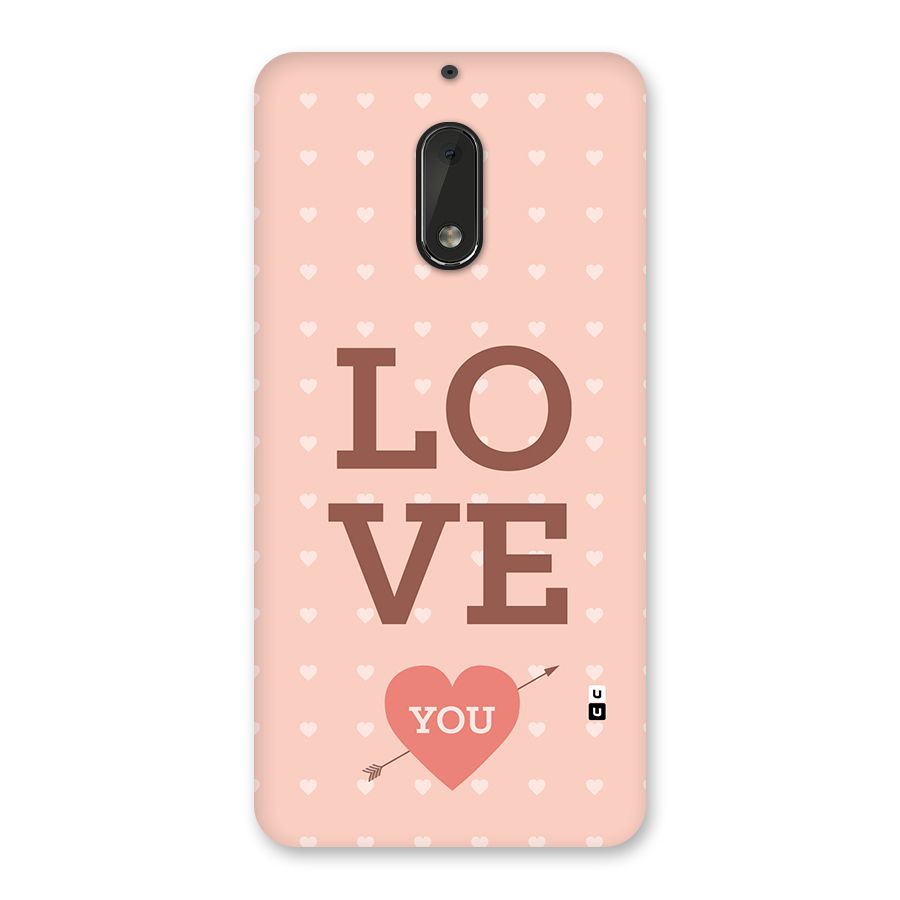 Love You Hearts Back Case for Nokia 6