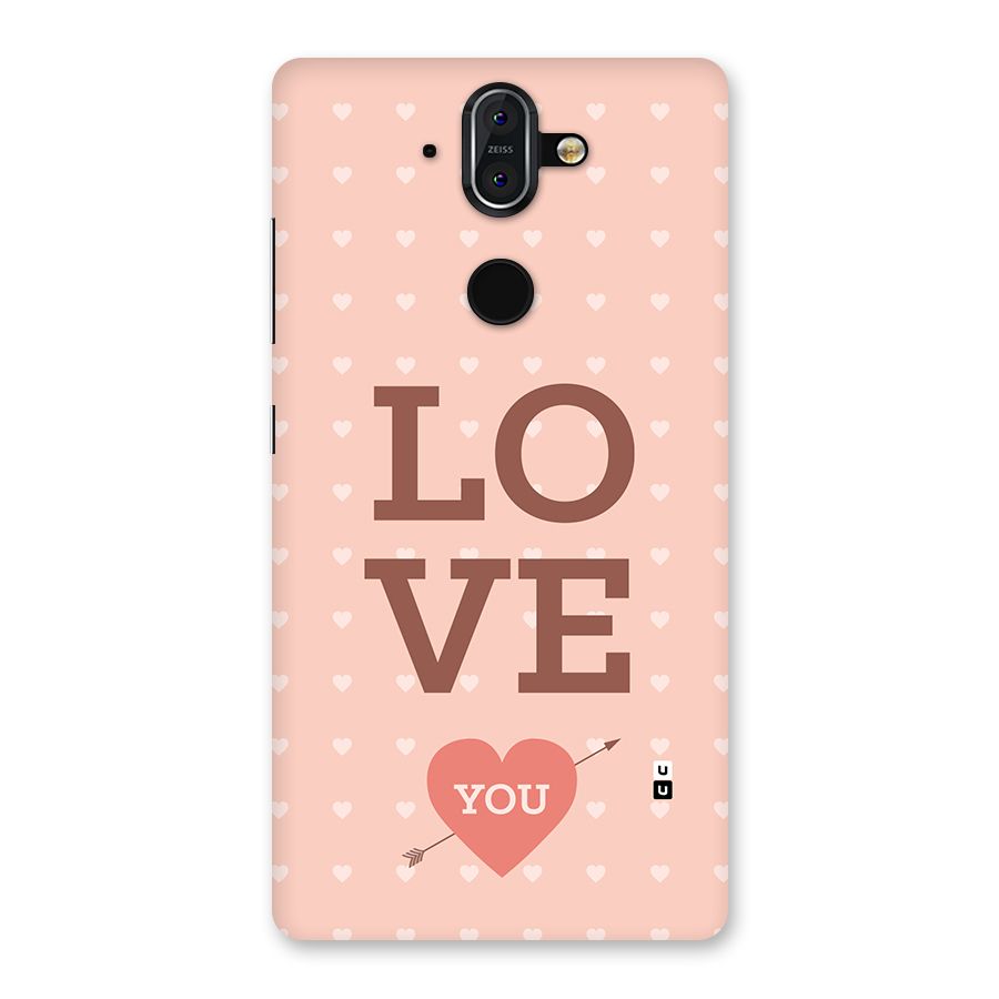 Love You Hearts Back Case for Nokia 8 Sirocco