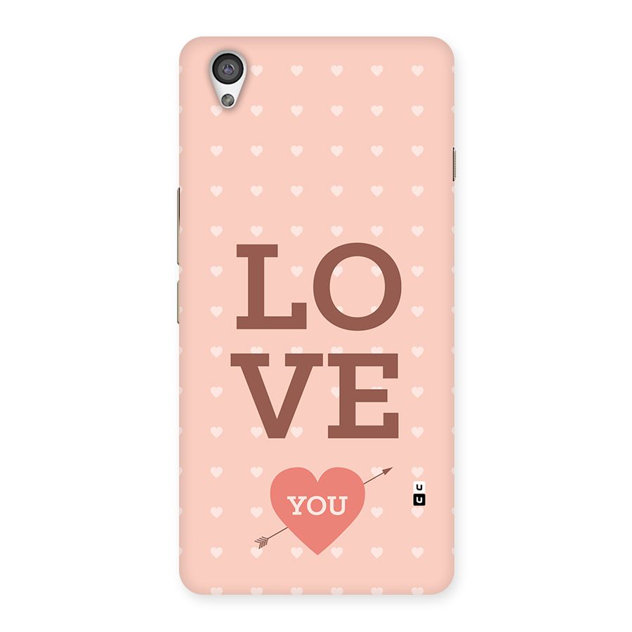 Love You Hearts Back Case for OnePlus X