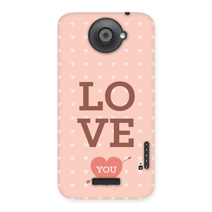 Love You Hearts Back Case for One X