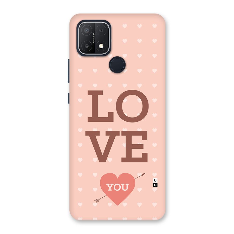 Love You Hearts Back Case for Oppo A15