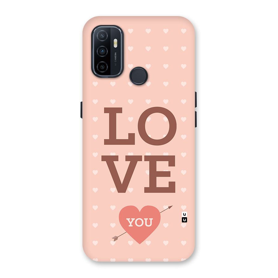 Love You Hearts Back Case for Oppo A32