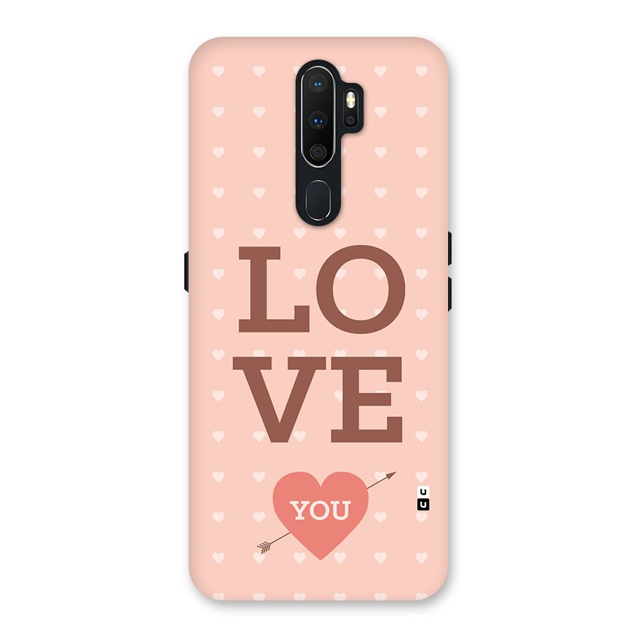 Love You Hearts Back Case for Oppo A5 (2020)
