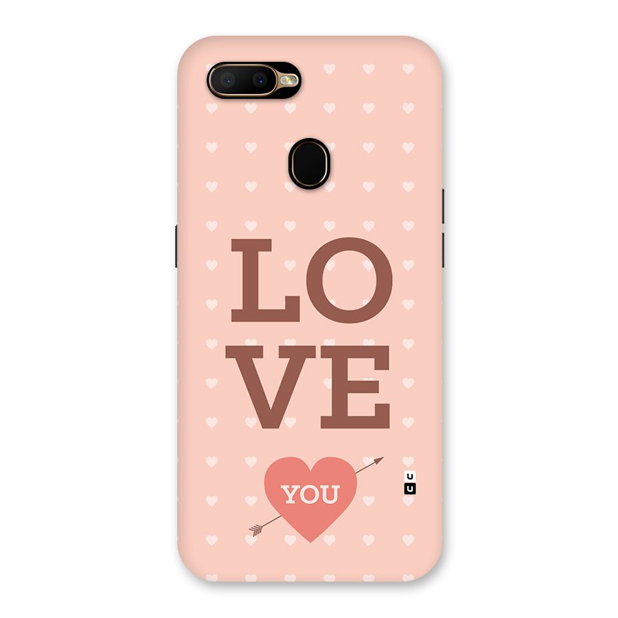 Love You Hearts Back Case for Oppo A5s