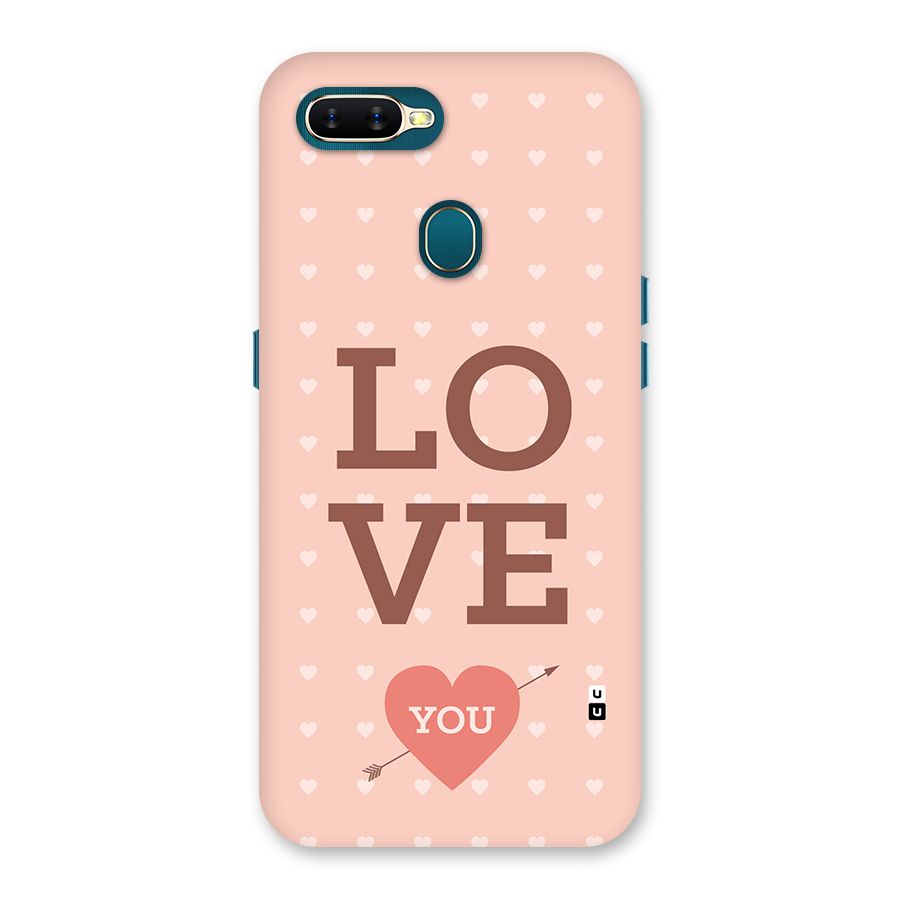 Love You Hearts Back Case for Oppo A7
