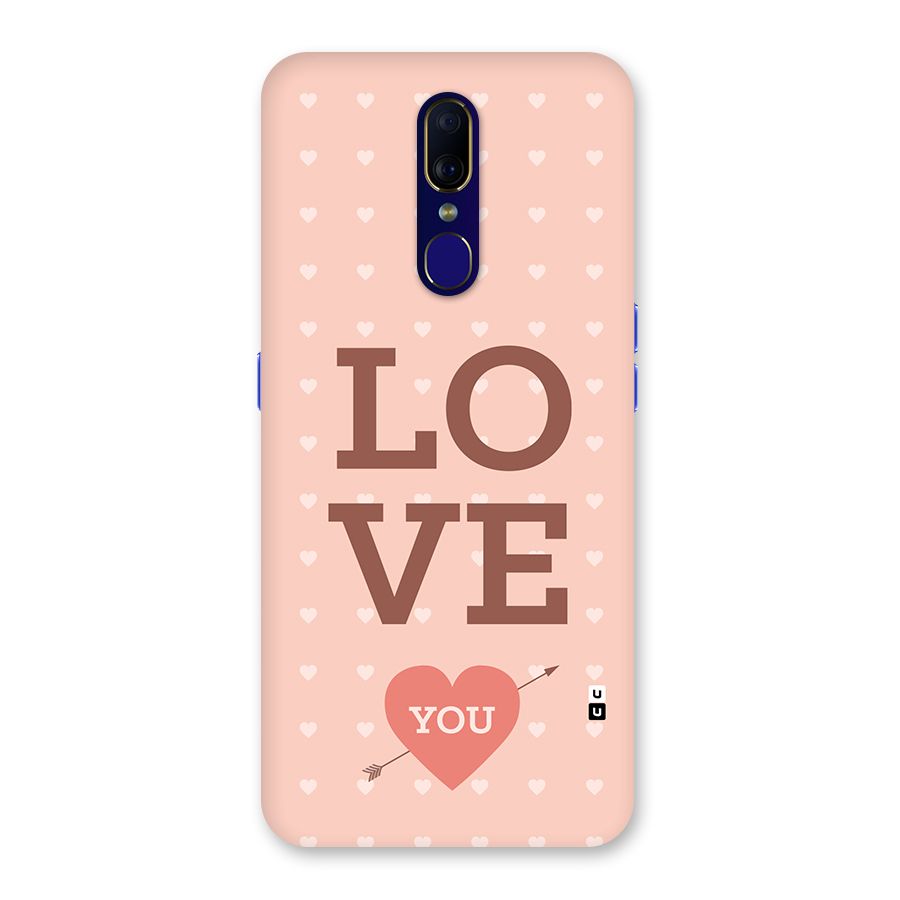Love You Hearts Back Case for Oppo A9