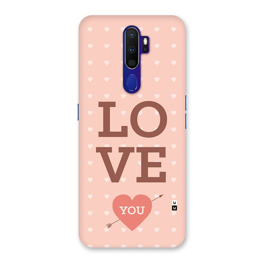 Love You Hearts Back Case for Oppo A9 (2020)