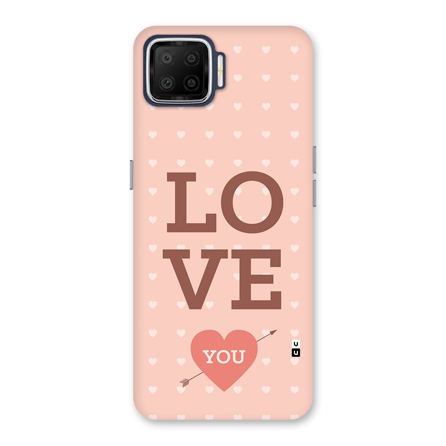 Love You Hearts Back Case for Oppo F17