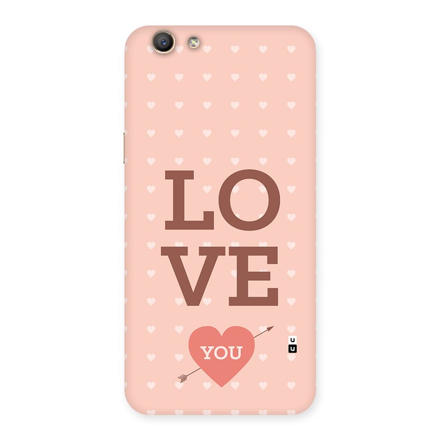 Love You Hearts Back Case for Oppo F1s