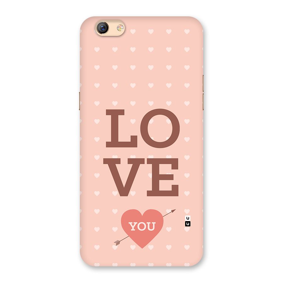 Love You Hearts Back Case for Oppo F3 Plus