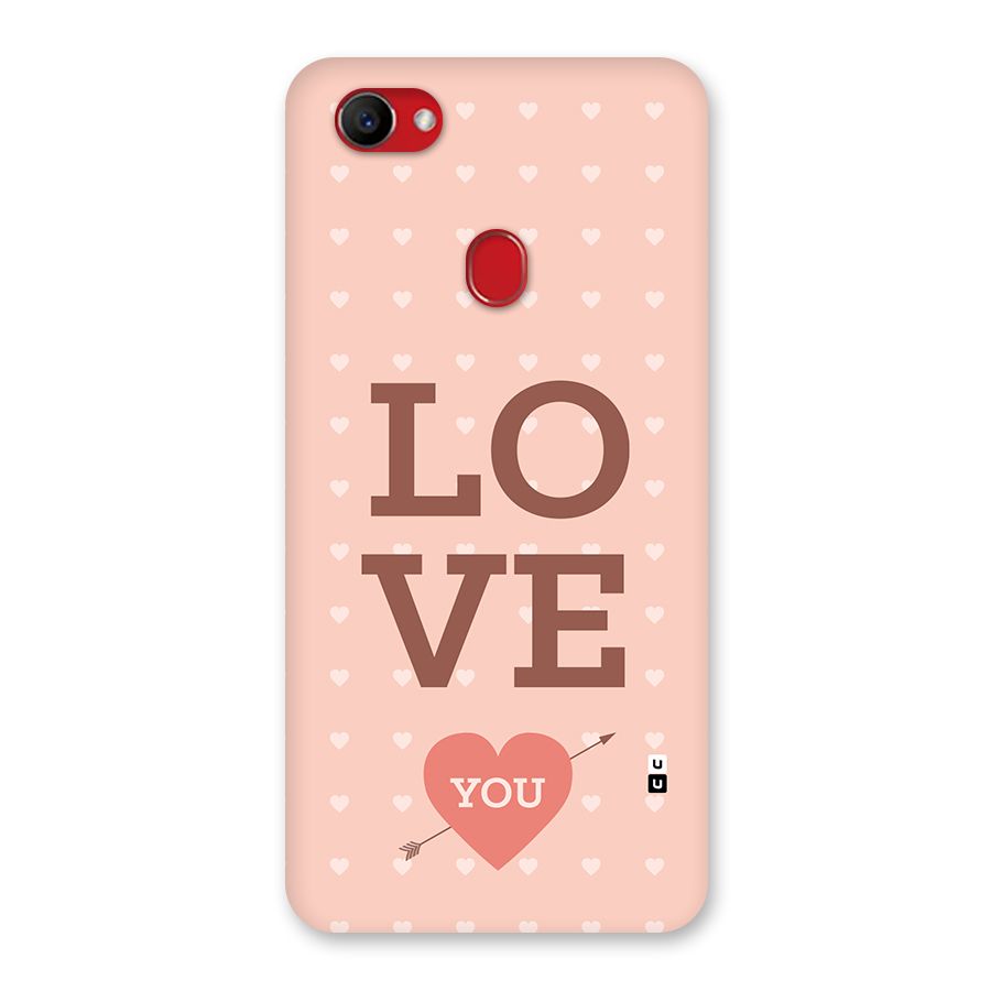 Love You Hearts Back Case for Oppo F7