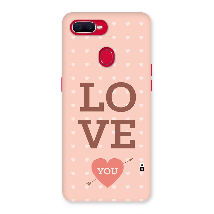 Love You Hearts Back Case for Oppo F9 Pro
