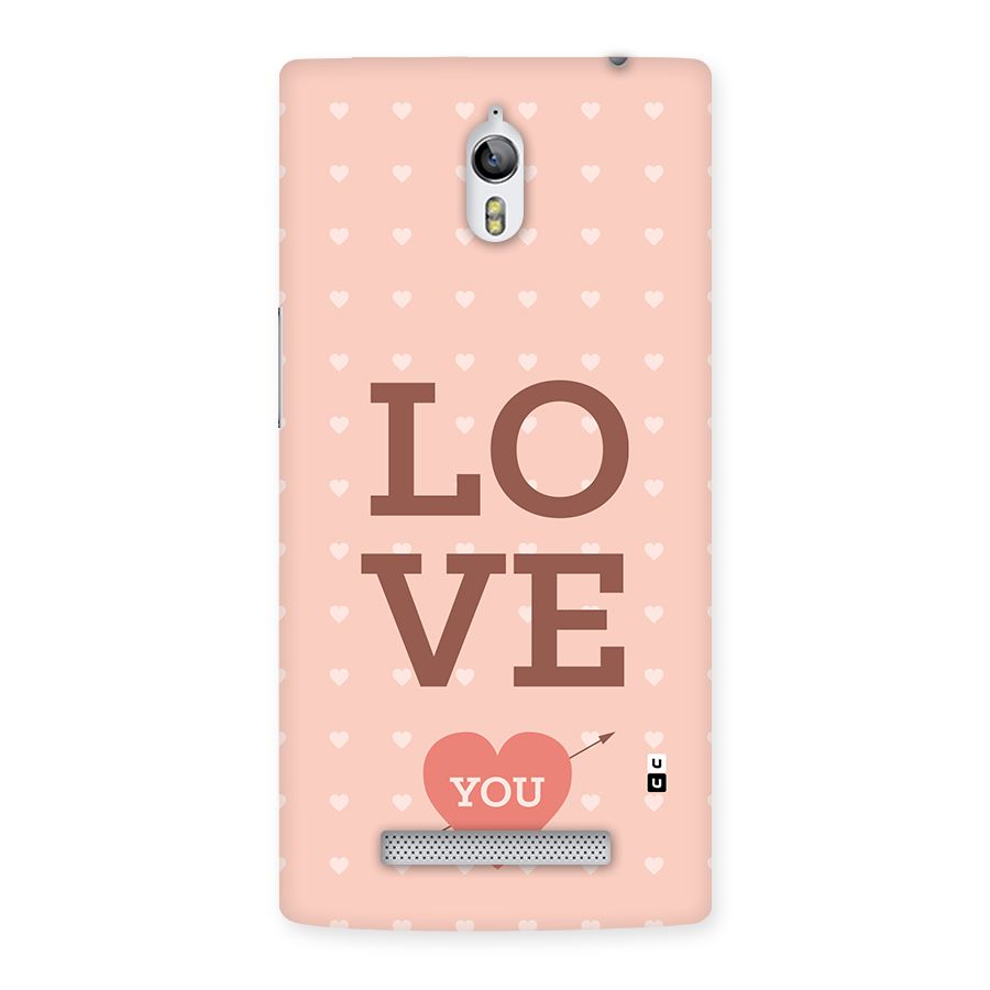 Love You Hearts Back Case for Oppo Find 7
