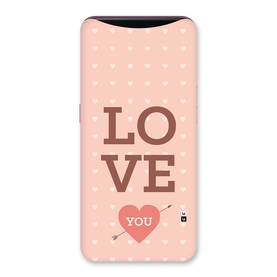 Love You Hearts Back Case for Oppo Find X