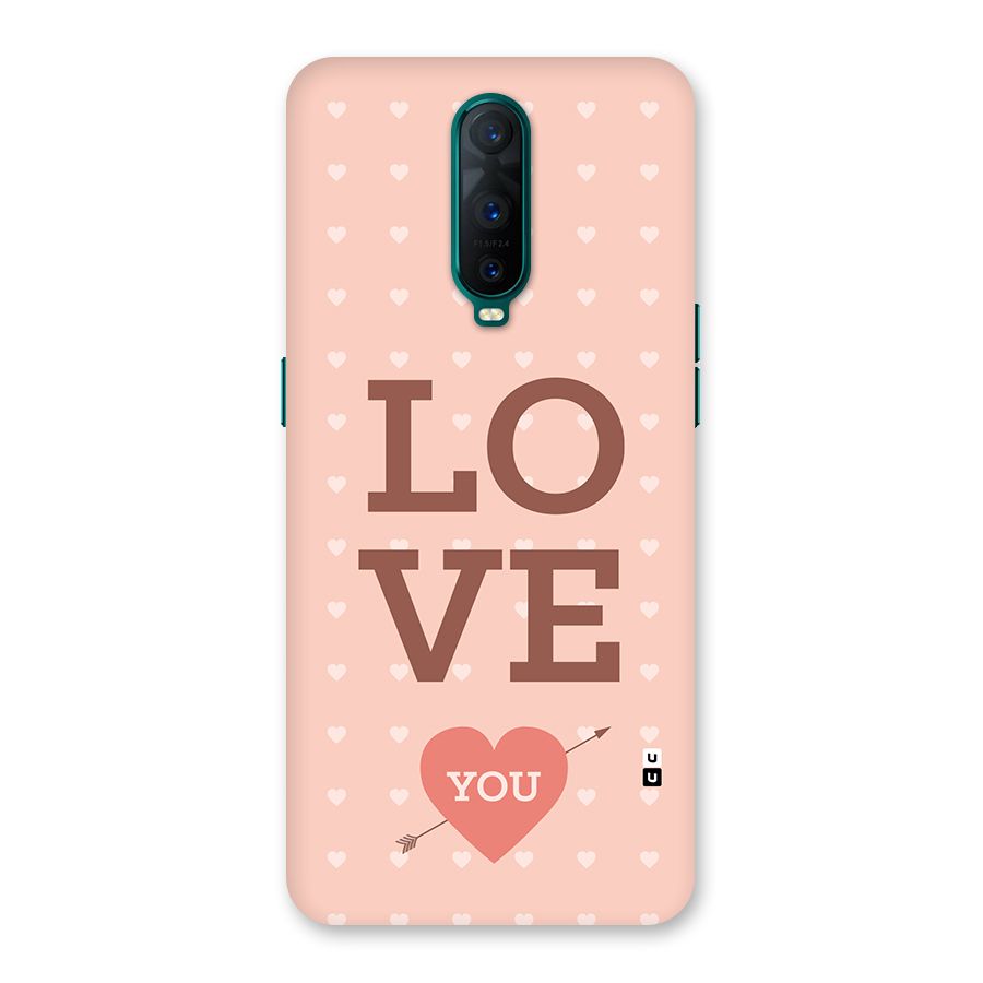 Love You Hearts Back Case for Oppo R17 Pro