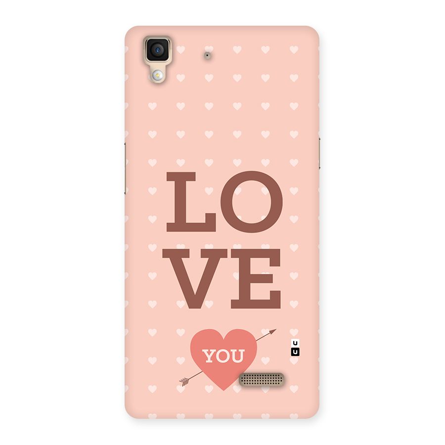 Love You Hearts Back Case for Oppo R7