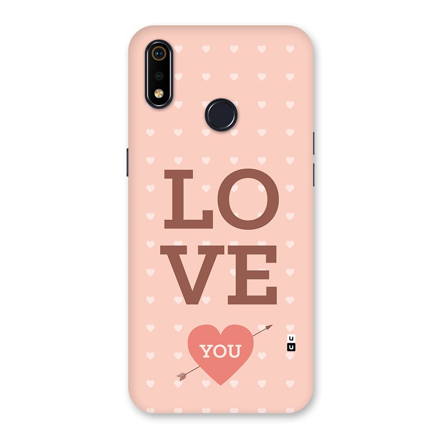 Love You Hearts Back Case for Realme 3i