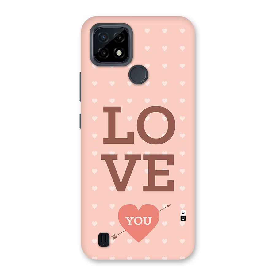 Love You Hearts Back Case for Realme C21