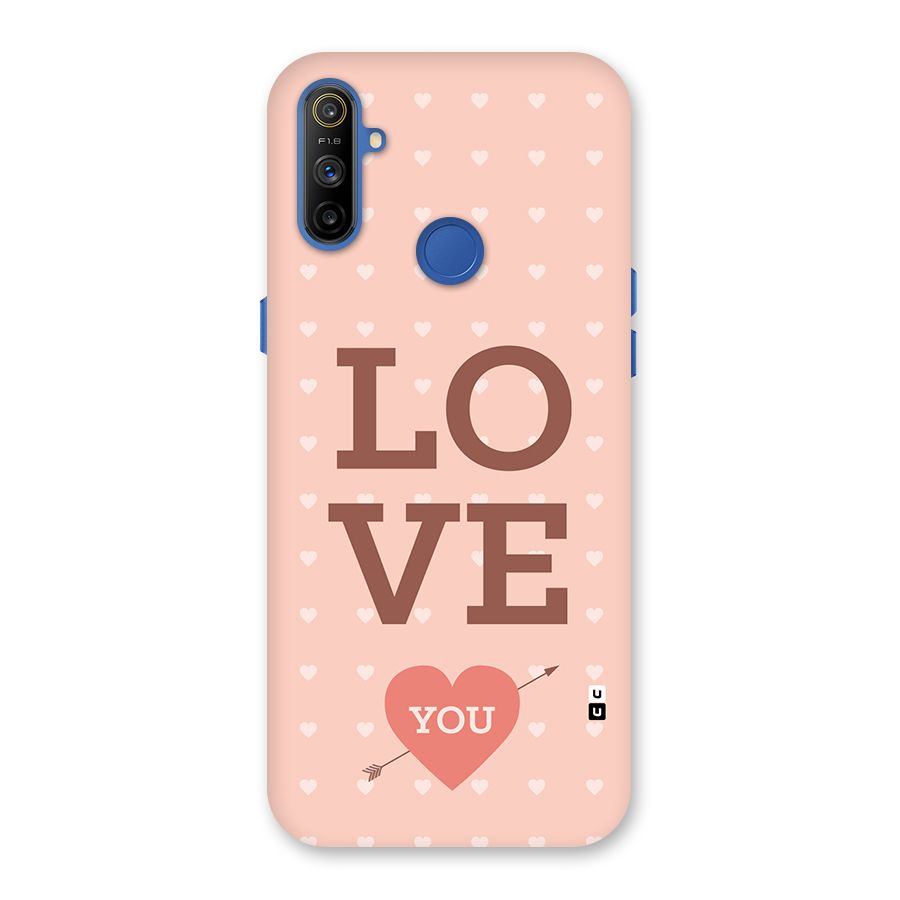 Love You Hearts Back Case for Realme Narzo 10A