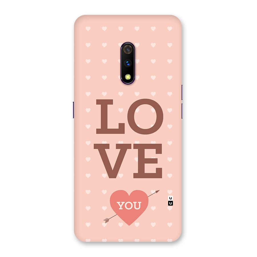 Love You Hearts Back Case for Realme X