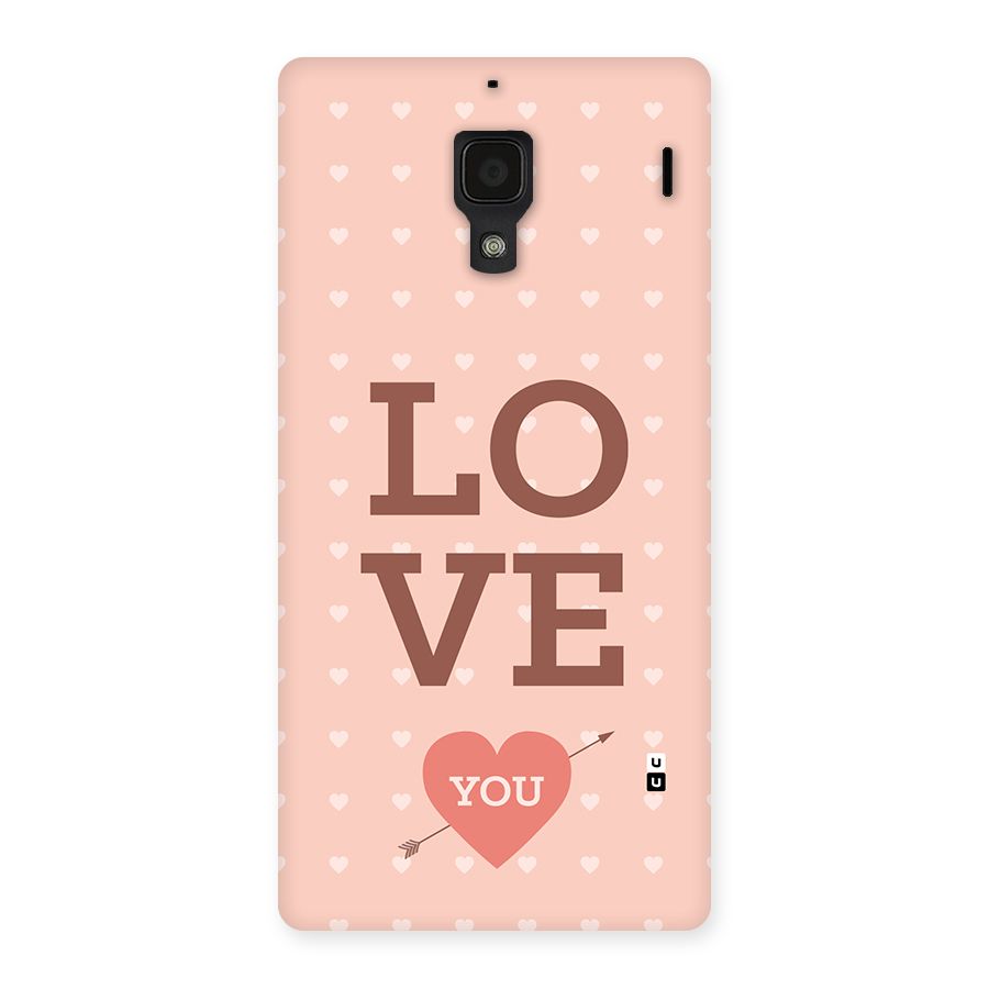 Love You Hearts Back Case for Redmi 1s