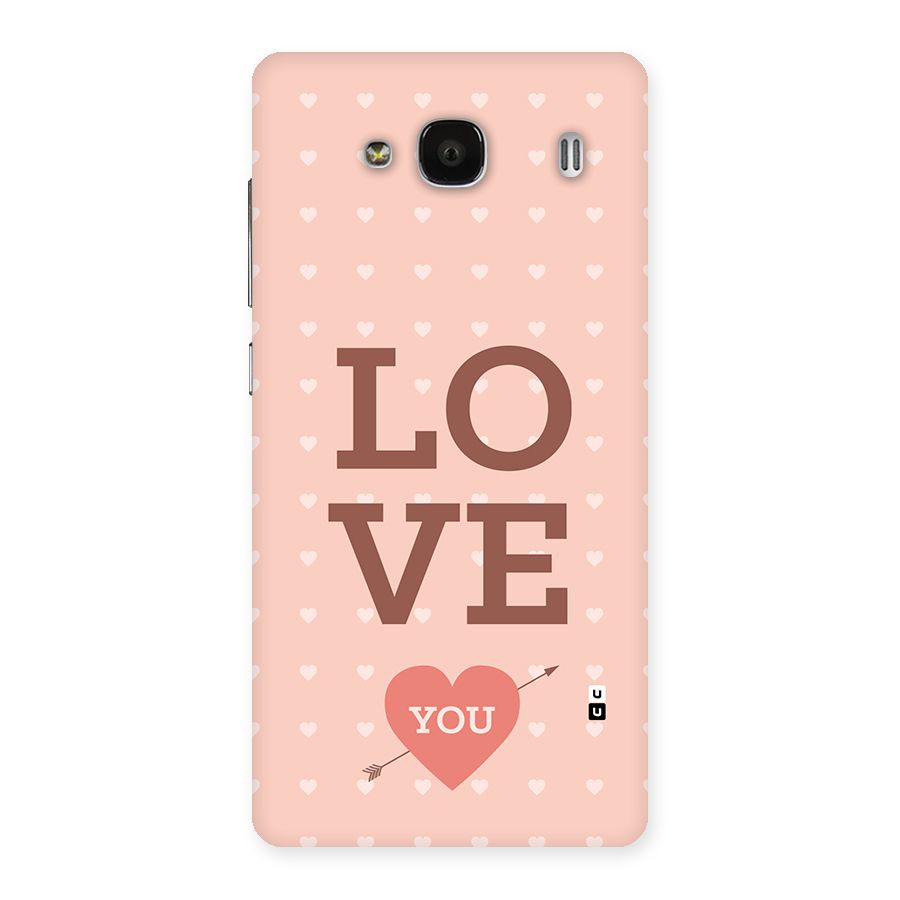 Love You Hearts Back Case for Redmi 2s