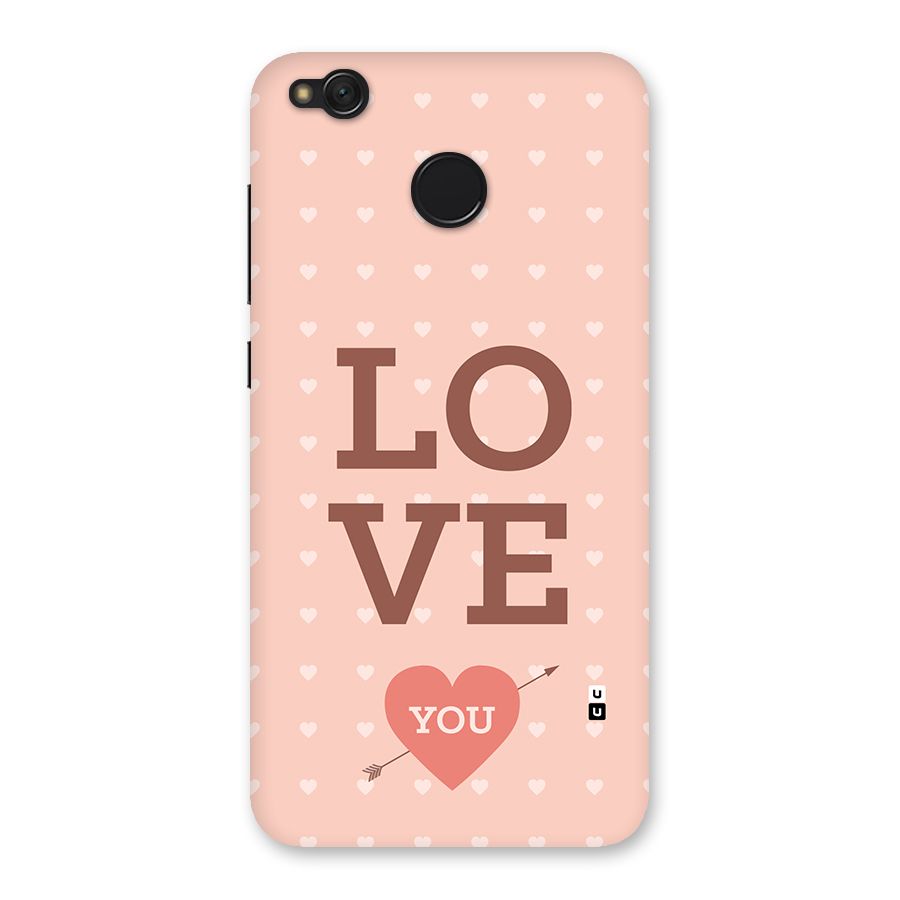 Love You Hearts Back Case for Redmi 4