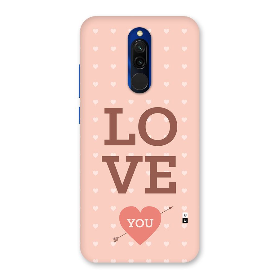 Love You Hearts Back Case for Redmi 8