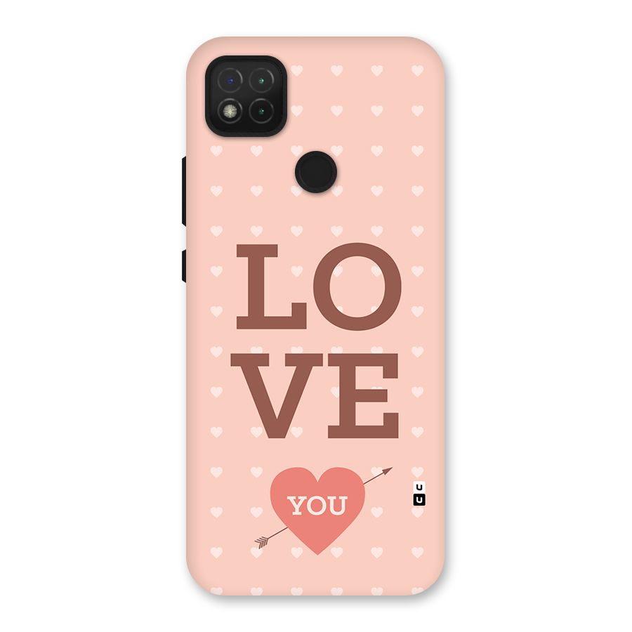 Love You Hearts Back Case for Redmi 9C