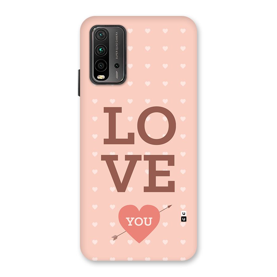 Love You Hearts Back Case for Redmi 9 Power