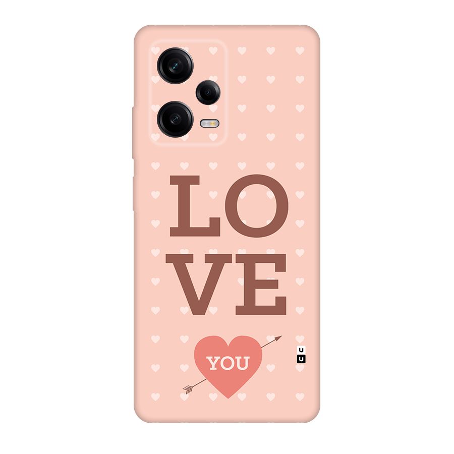 Love You Hearts Back Case for Redmi Note 12 Pro