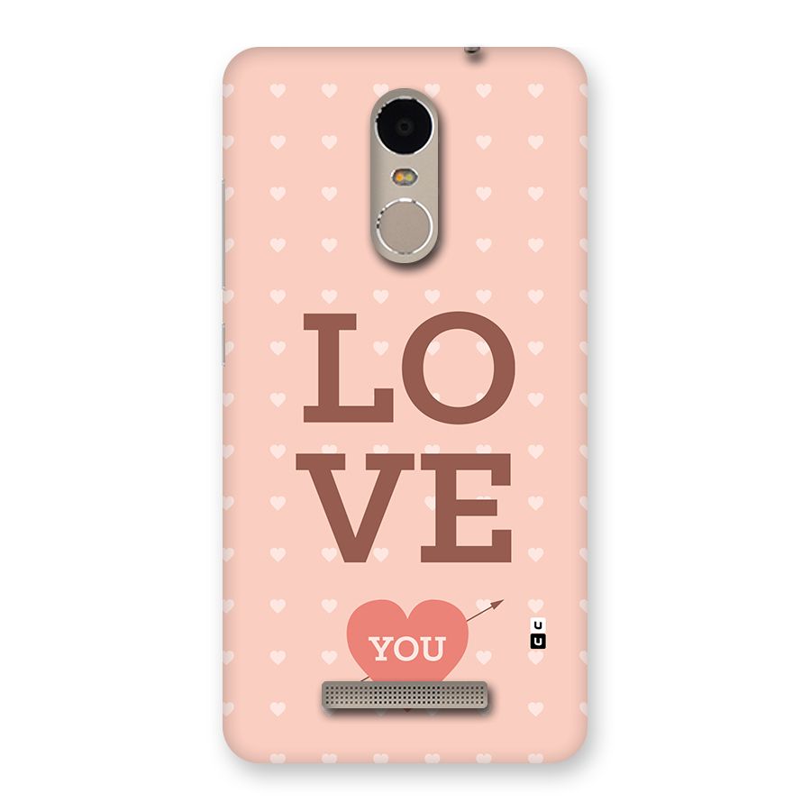 Love You Hearts Back Case for Redmi Note 3