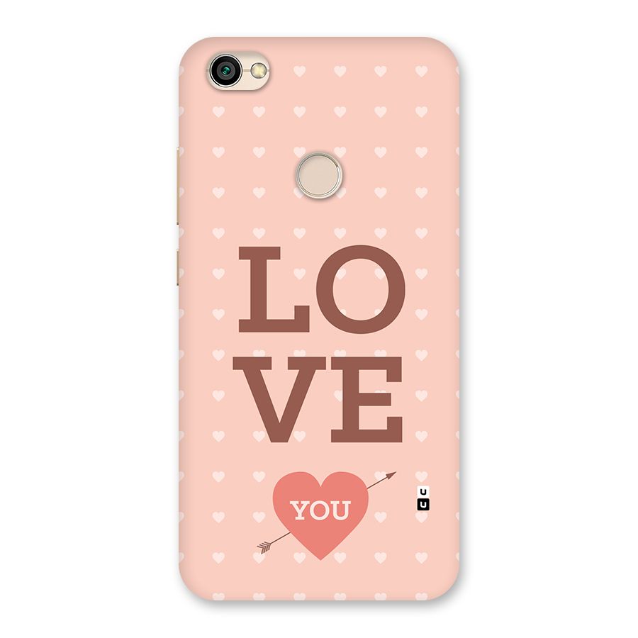 Love You Hearts Back Case for Redmi Y1 2017