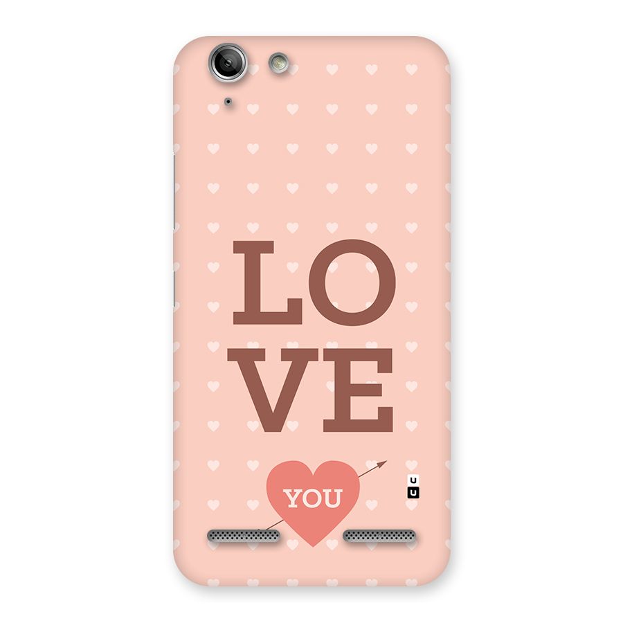 Love You Hearts Back Case for Vibe K5