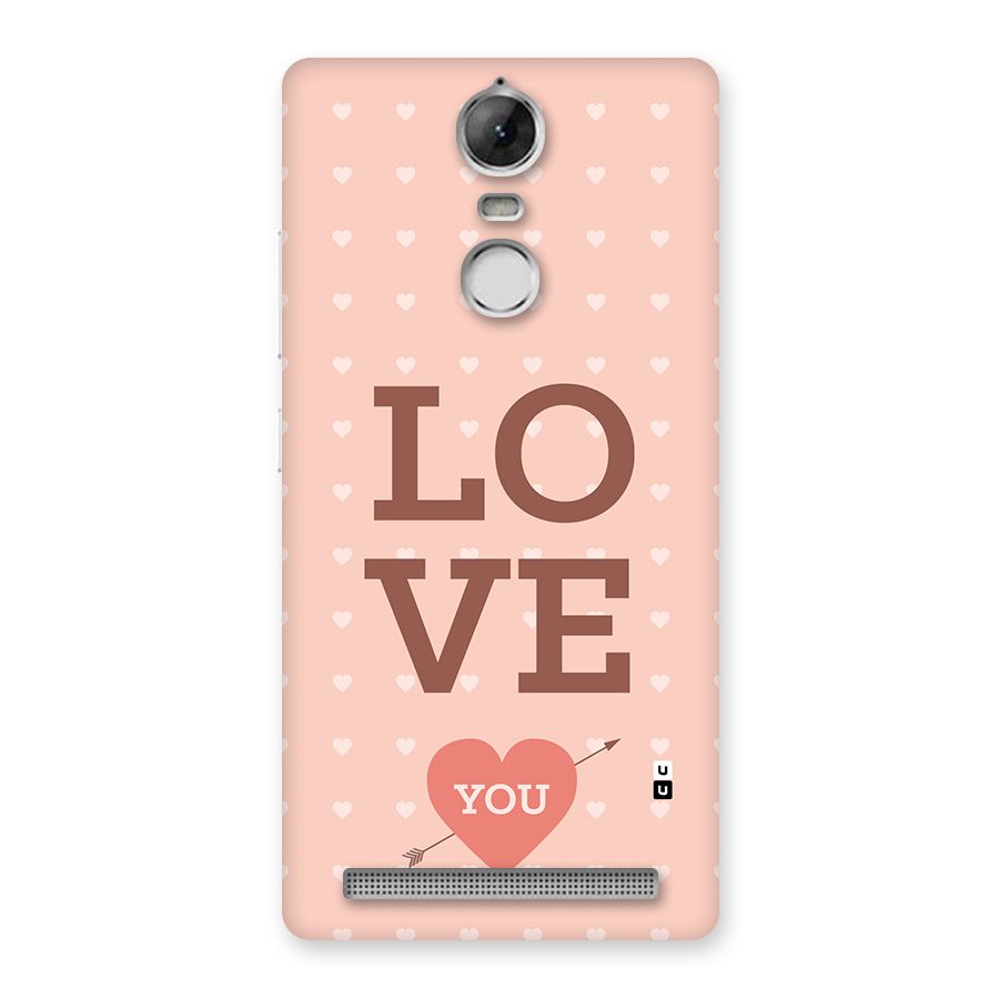 Love You Hearts Back Case for Vibe K5 Note