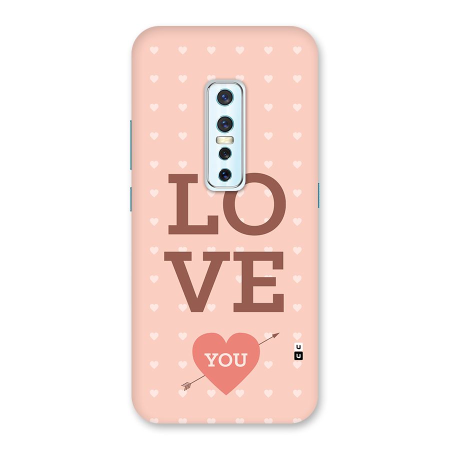 Love You Hearts Back Case for Vivo V17 Pro